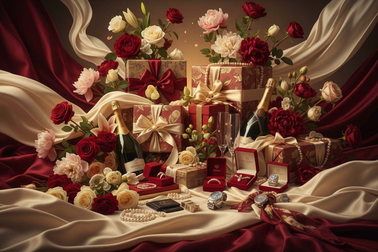 Love flows gifts luxurious 