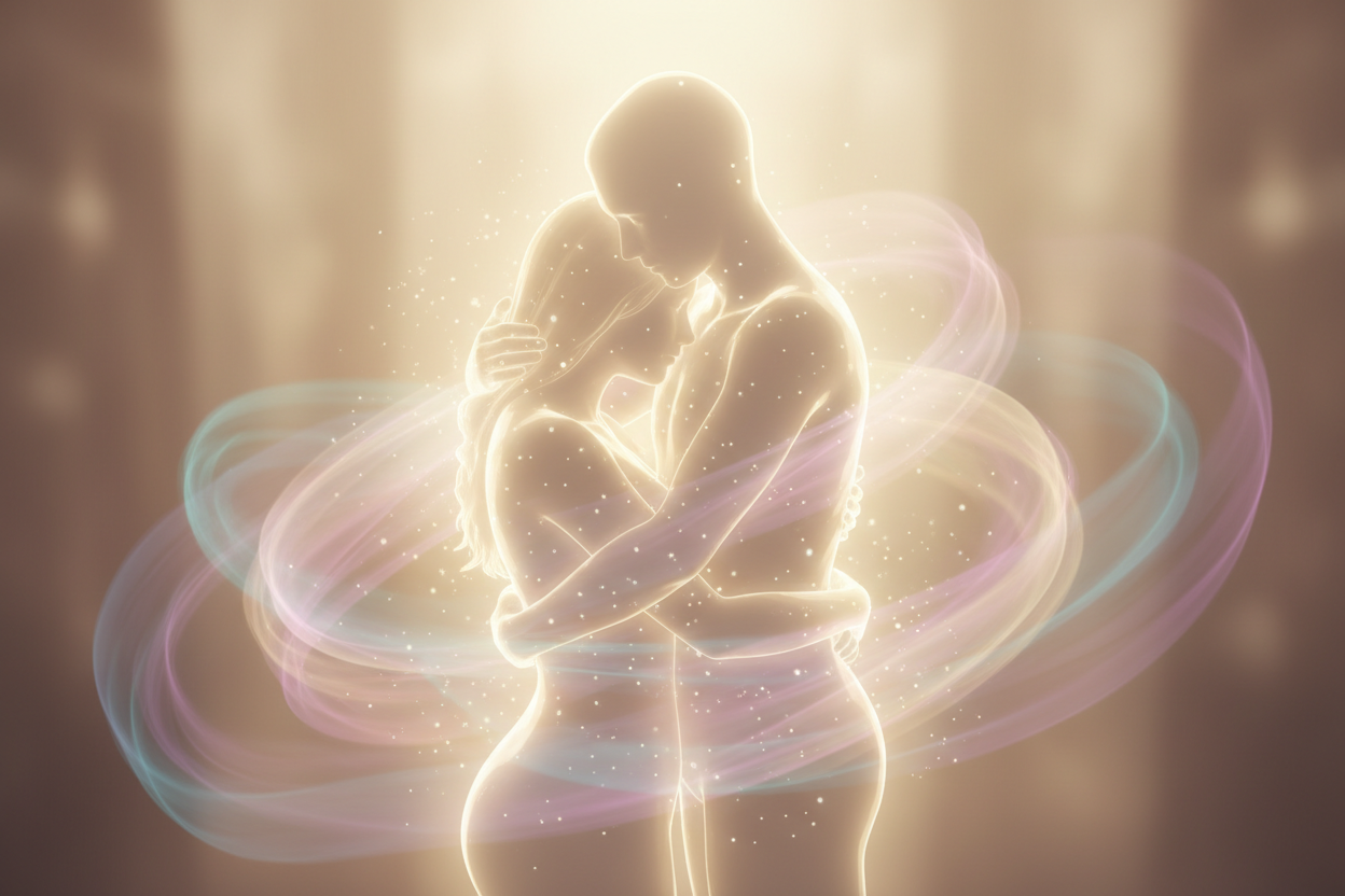 Spiritiual holding hug